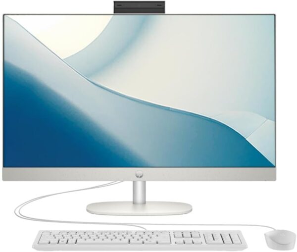 2024 Newest HP All-in-One 24-inch Desktop, 13th Generation Intel Core i7-1355U processor| 16GB DDR4 RAM| 512GB NVMe SSD| 23.8” FHD Display | Windows 11 (Shell White), 9A1A0PA