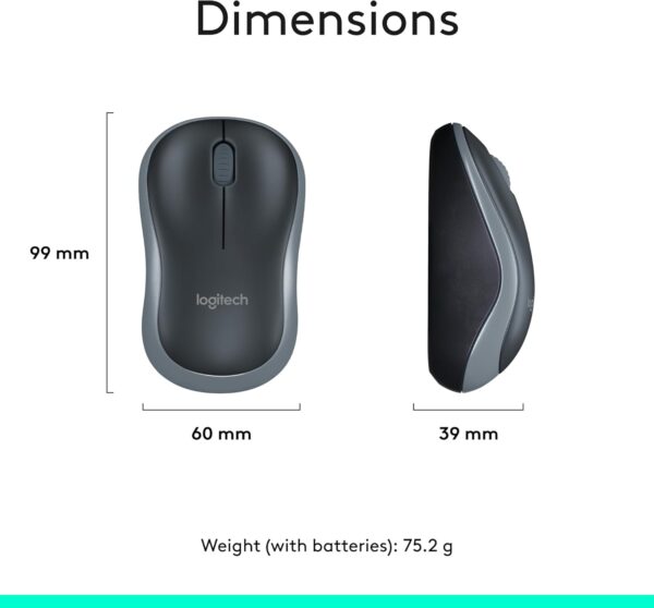 Logitech MK270 Wireless Keyboard and Mouse Combo - Keyboard and Mouse Included, Long Battery Life - Image 3