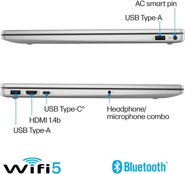 HP 15.6" Laptop, 13th Gen Intel Core i5-1355U, 16GB RAM, 1TB SSD, FHD Anti-Glare Display, Webcam, Numeric Keypad, Wi-Fi, Bluetooth, HDMI, Windows 11 Home, 32GB USB FLASH, Silver(UPGRADE) - Image 3