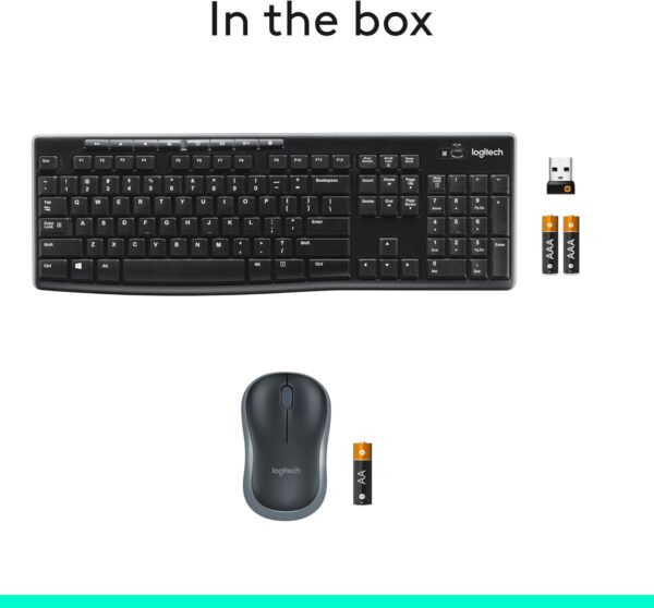 Logitech MK270 Wireless Keyboard and Mouse Combo - Keyboard and Mouse Included, Long Battery Life - Image 4