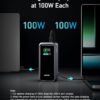 Anker Prime Power Bank, 20,000mAh Portable Charger with 200W Output, Smart Digital Display, 2 USB-C and 1 USB-A Port Compatible with MacBook Pro/Air, iPhone 16/15/14 Series, Samsung, Huaiwei, Dell - Image 2
