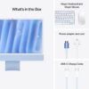 Apple 2024 iMac (24-inch, Apple M4 chip with 8-core CPU and 8‑core GPU, 16GB Unified Memory, 256GB) - Blue; Arabic/English - Image 3